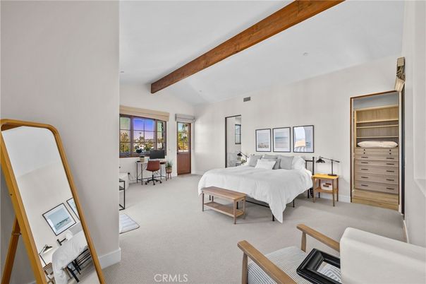 Bedroom, Interior, Wooden Beams