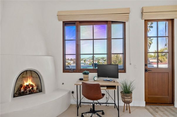 Fireplace, Home Office, Interior