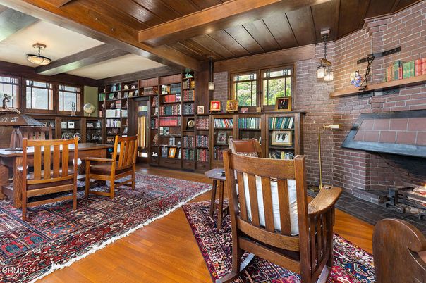 Dining room, Fireplace, Interior, Stone Walls, Wooden Beams, Wooden Ceilings, Wood Texture Flooring