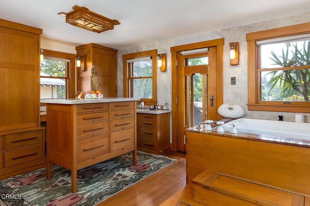 Bathroom, Dual Sink Vanities, Interior, Wood Texture Flooring