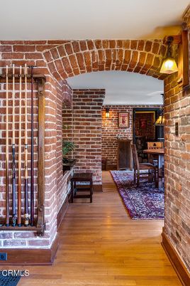 Fireplace, Interior, Stone Walls, Wood Texture Flooring
