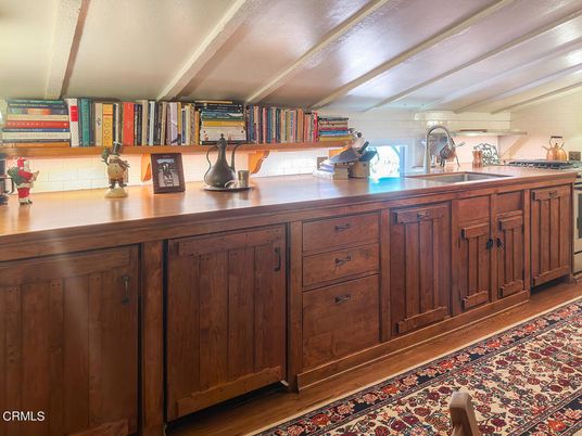 Interior, Kitchen, Wood Texture Flooring