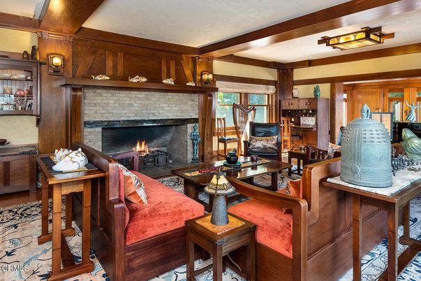 Fireplace, Interior, Living room, Wooden Walls