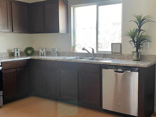 Interior, Kitchen, Wood Texture Flooring