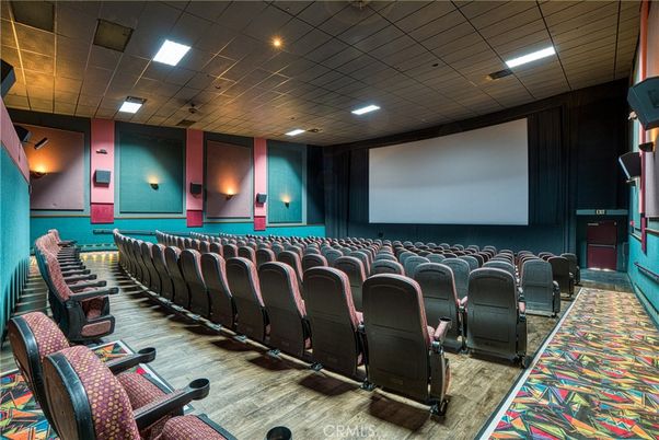 Home Theatre Room, Interior, Projection Screen, Recessed Lighting, Theatre Room, Wood Texture Flooring
