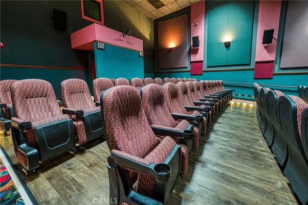 Home Theatre Room, Interior, Theatre Room, Wood Texture Flooring