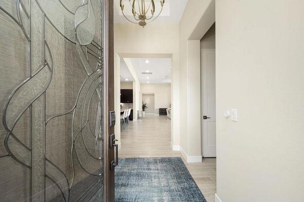 Chandelier, Interior, Recessed Lighting, Wood Texture Flooring