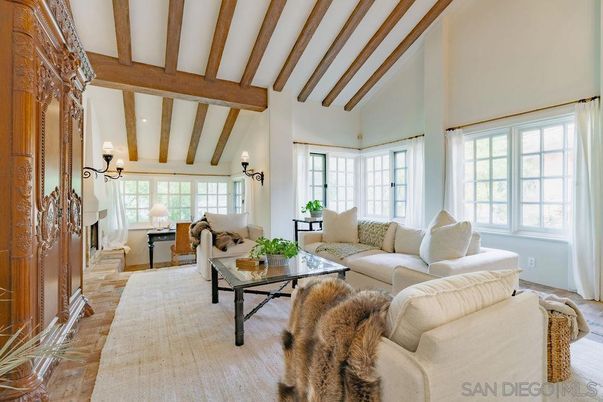 Interior, Living room, Wooden Beams
