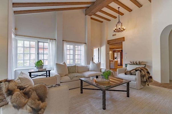 Chandelier, Interior, Living room, Pendant Lights, Wooden Beams