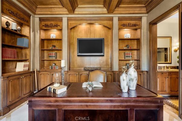 Home Office, Interior, Wooden Ceilings