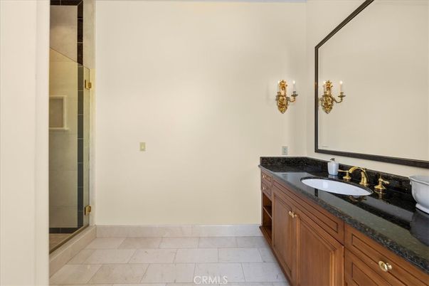 Bathroom, Dual Sink Vanities, Glass Shower, Interior