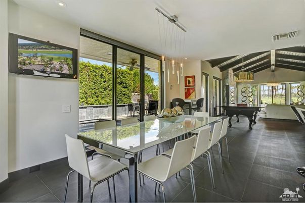 Billiard Table, Dining room, Game Room, Interior, Pendant Lights, Recessed Lighting