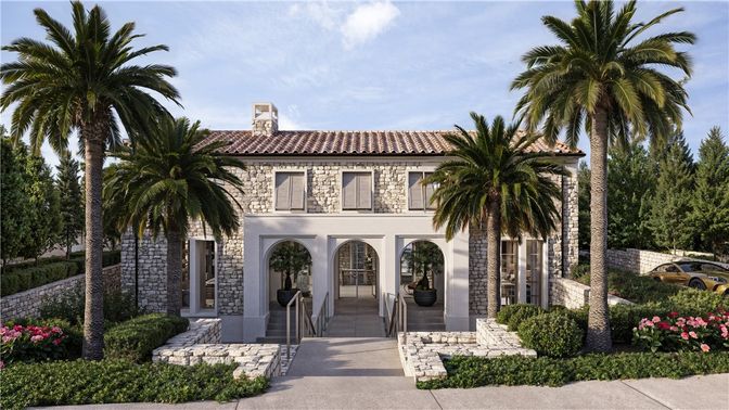 Exterior, Facade, Mediterranean