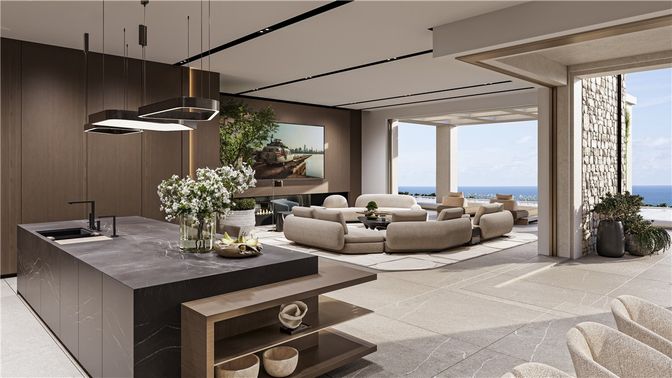 Interior, Living room, Pendant Lights, Water