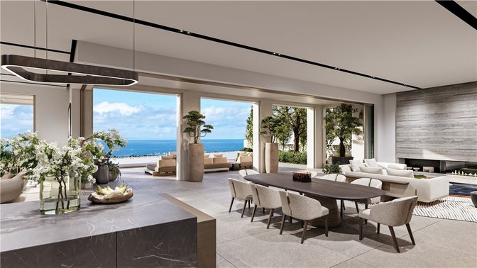 Dining room, Interior, Living room, Pendant Lights, Water