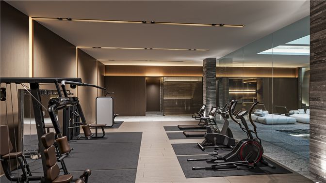 Fitness Equipment, Gym, Interior