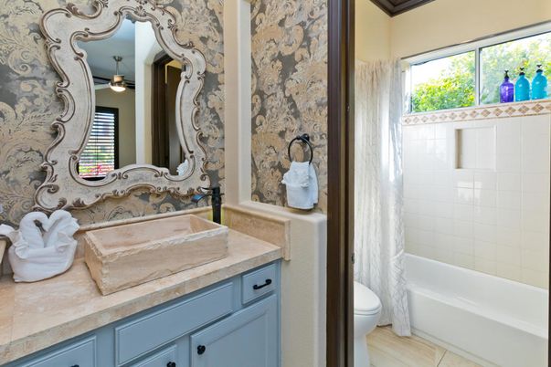 Bathroom, Interior, Wood Texture Flooring