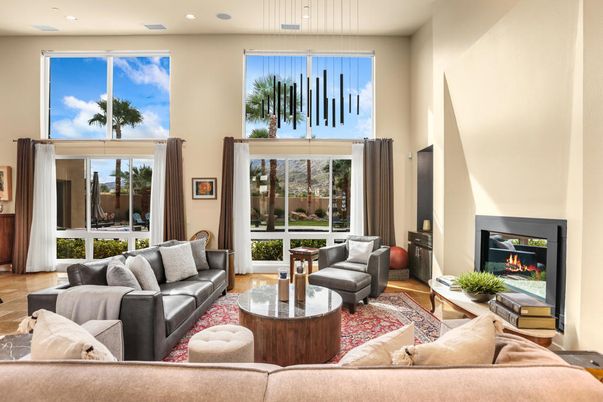 Fireplace, Interior, Living room, Pendant Lights, Recessed Lighting