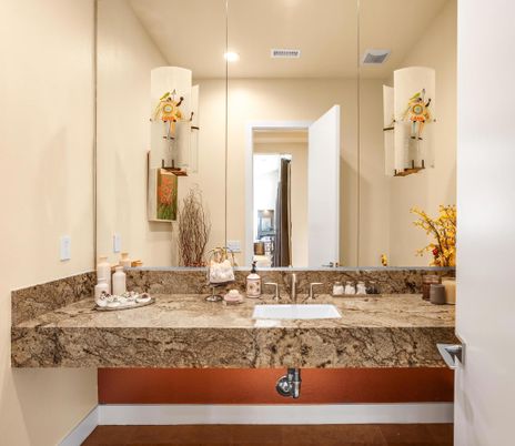 Bathroom, Interior, Recessed Lighting