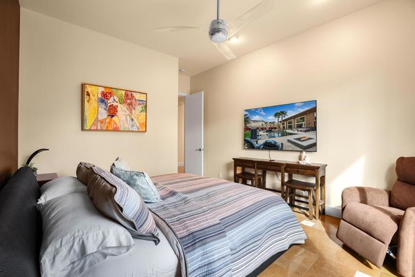 Bedroom, Interior, Recessed Lighting