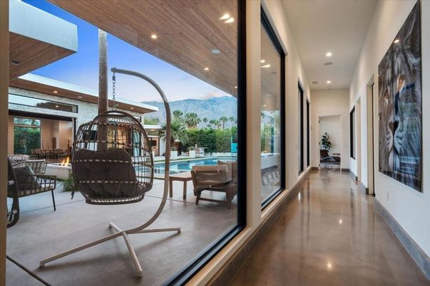 Interior, Pool, Recessed Lighting, Wooden Ceilings