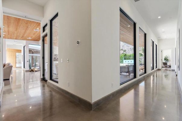 Empty room, Interior, Recessed Lighting, Wooden Ceilings
