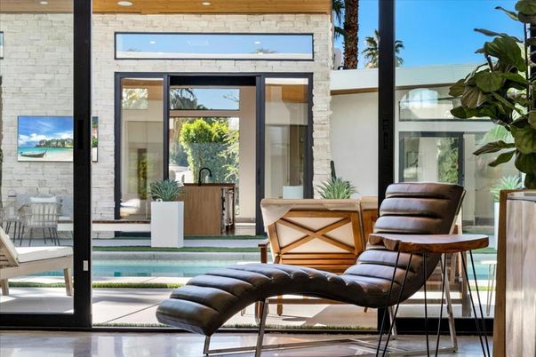 Exterior, Pool, Stone Walls
