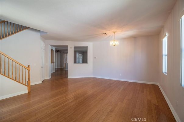 Chandelier, Empty room, Interior, Wood Texture Flooring