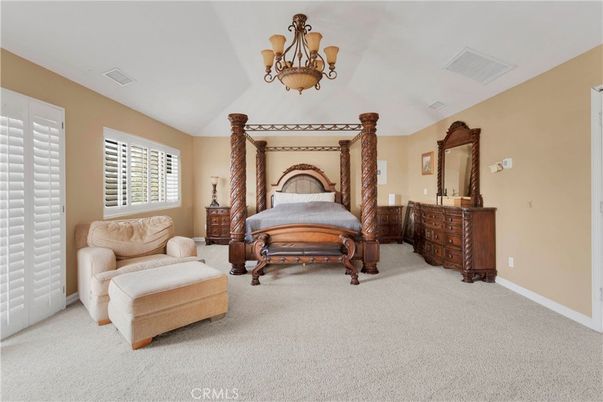 Bedroom, Chandelier, Interior
