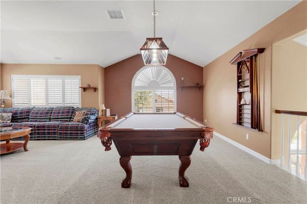 Billiard Table, Game Room, Interior, Pendant Lights