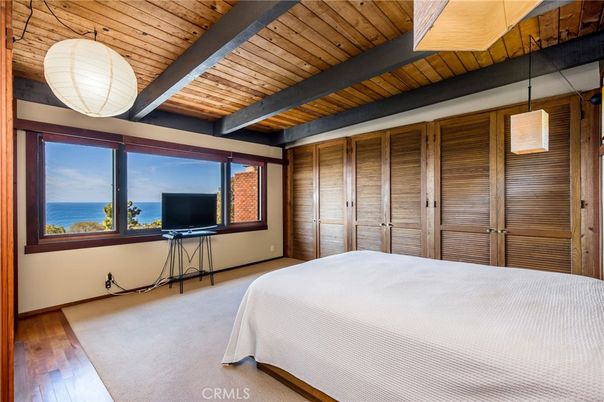 Bedroom, Interior, Water, Wooden Beams, Wooden Ceilings, Wood Texture Flooring