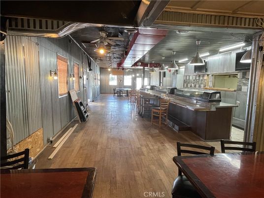 Dining room, Interior, Kitchen, Pendant Lights, Wood Texture Flooring