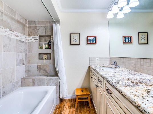 Bathroom, Interior, Wood Texture Flooring