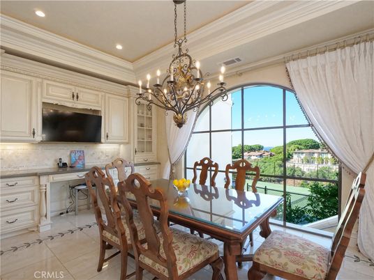 Chandelier, Dining room, Interior, Recessed Lighting