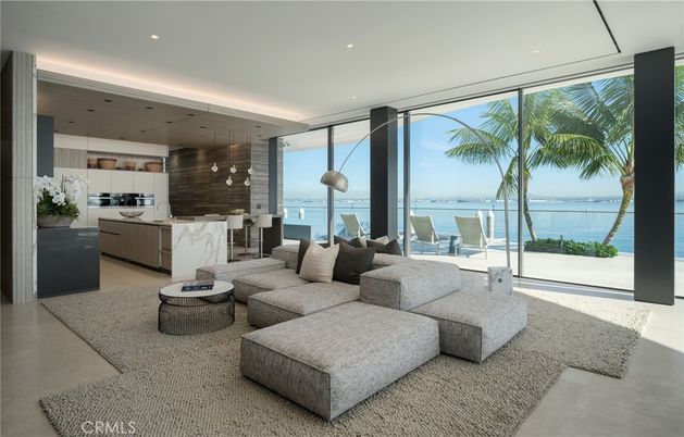 Interior, Kitchen, Living room, Pendant Lights, Recessed Lighting, Water