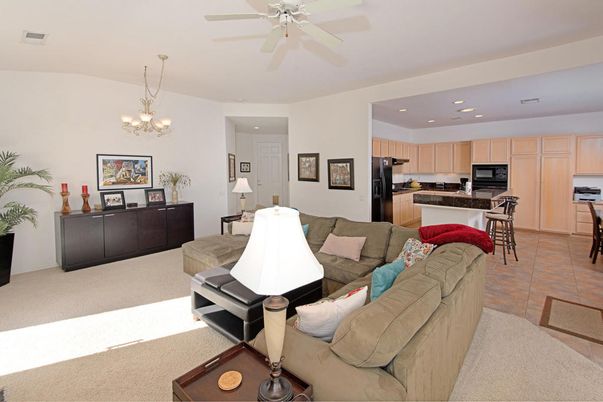 Chandelier, Interior, Kitchen, Living room, Recessed Lighting, Stainless Steel Appliances
