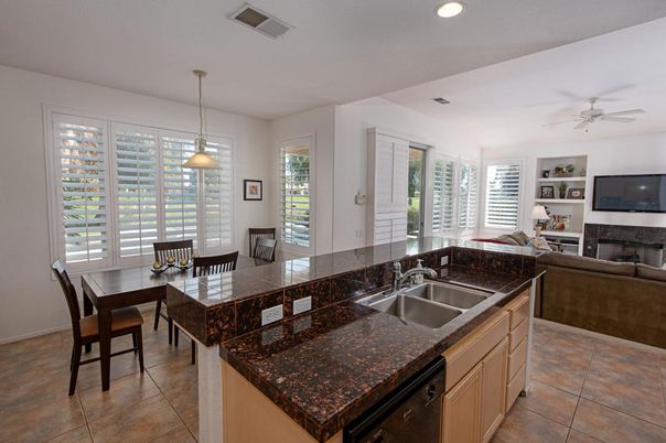Dining room, Fireplace, Interior, Living room, Pendant Lights, Recessed Lighting