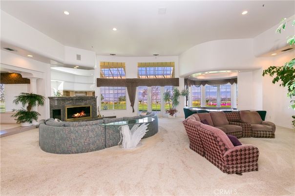 Fireplace, Interior, Living room, Recessed Lighting