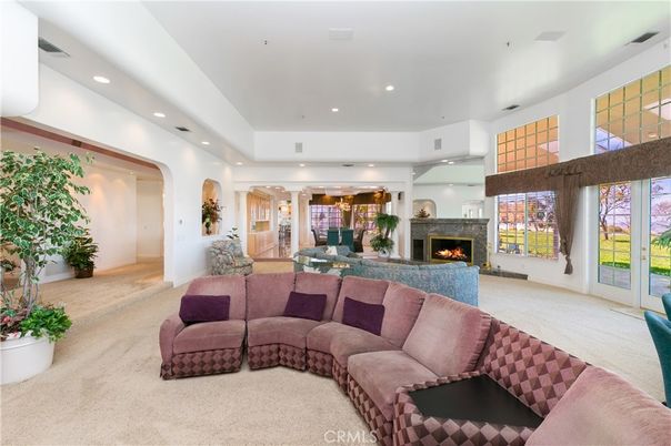 Fireplace, Interior, Living room, Recessed Lighting