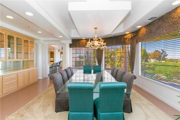 Chandelier, Dining room, Interior, Recessed Lighting