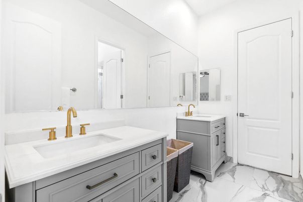 Bathroom, Dual Sink Vanities, Interior, Marble