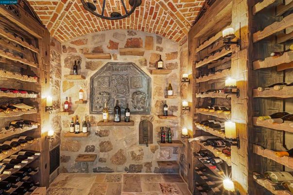 Interior, Stone Walls, Wine Storage