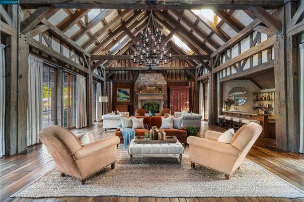 Interior, Living room, Wooden Beams, Wood Texture Flooring