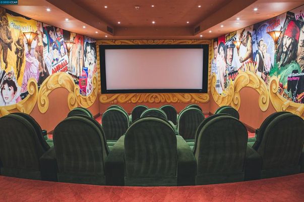 Interior, Projection Screen, Recessed Lighting, Theatre Room