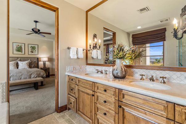Bathroom, Bedroom, Dual Sink Vanities, Interior, Recessed Lighting