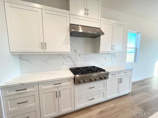 Interior, Kitchen, Marble Walls, Wood Texture Flooring