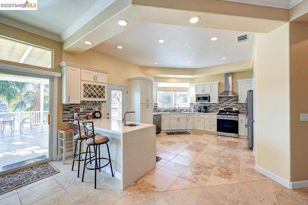 Interior, Kitchen, Recessed Lighting, Stainless Steel Appliances