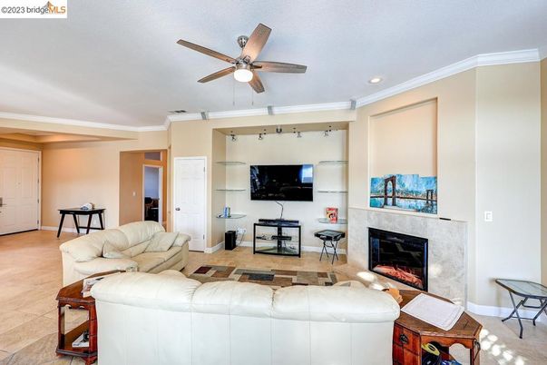 Fireplace, Interior, Living room, Recessed Lighting