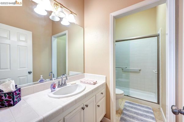 Bathroom, Glass Shower, Interior, Tile Countertops