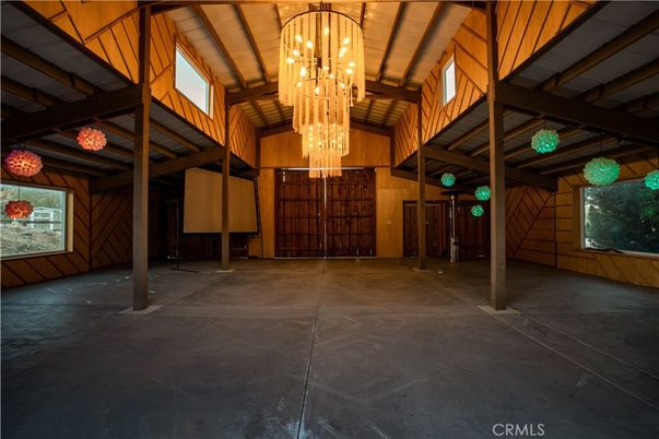 Chandelier, Empty room, Interior, Wooden Beams, Wooden Ceilings, Wooden Walls
